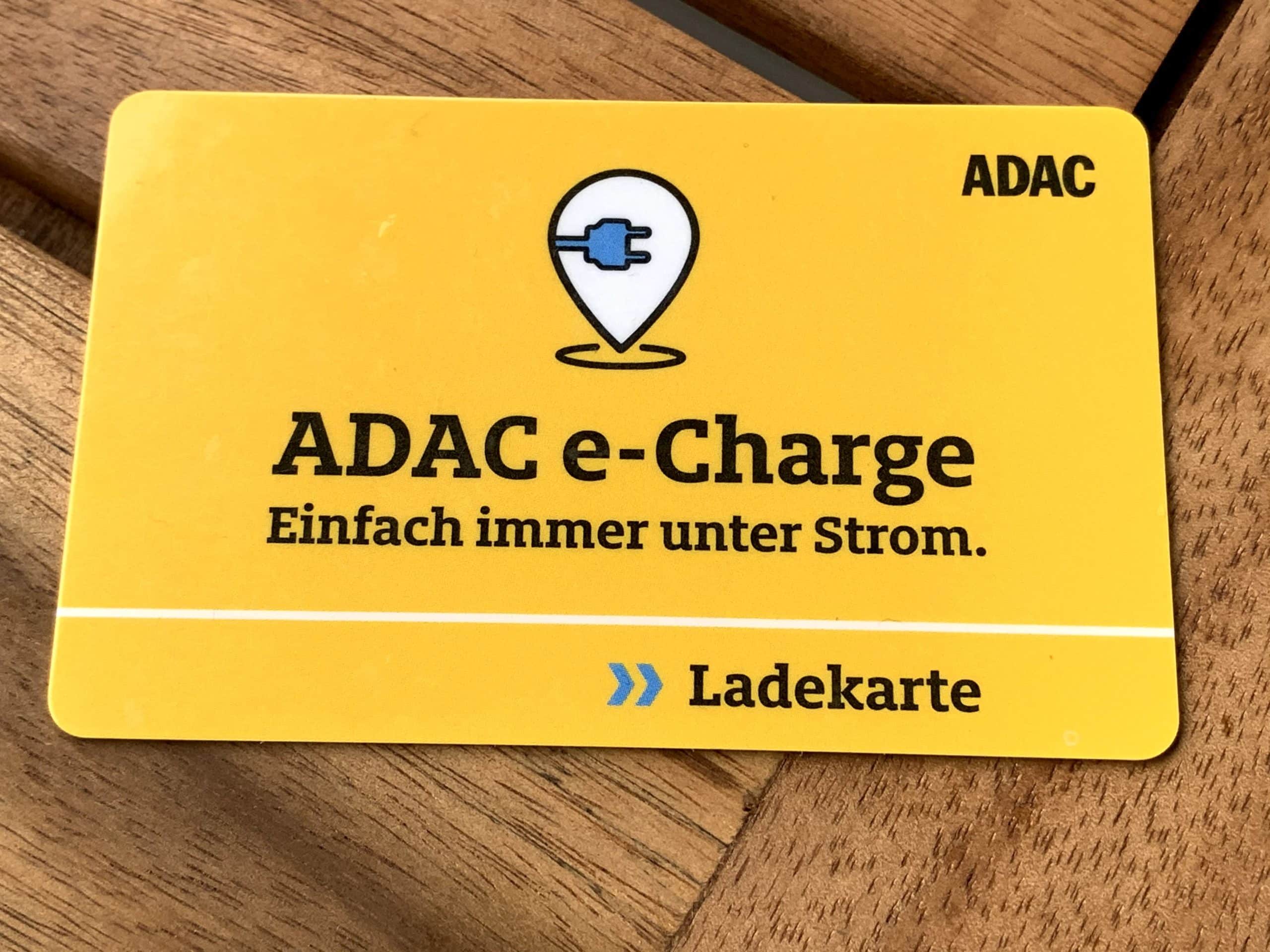 ADAC e-Charge Ladekarte